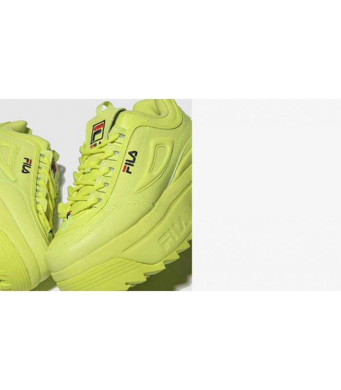 fila lime disruptor ii platform trainers